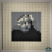 Blue World Buildable Brick Art