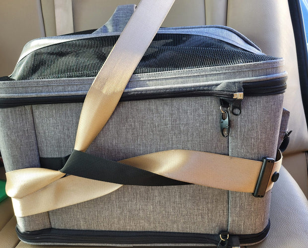 2-in-1 Calming Pet Bed & Secure Carrier (For Cats & Small Dogs)