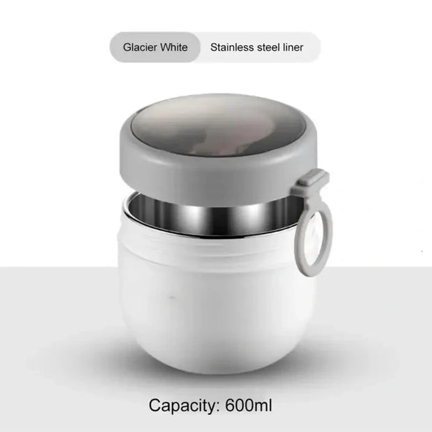 600ml Stainless Steel Lunch Box – Food Thermos, Soup Storage Vacuum Insulated Container