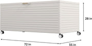 Large Outdoor Storage Chest with Wheels|Minimalist Design & Easy Assembly