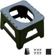 Portable Camping Toilet - Portable Toilet for Adults Camping - Compact Seat with Accessories for Hiking Tent Car Travel Shower Privacy