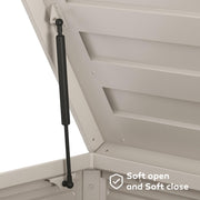 Large Outdoor Storage Chest with Wheels|Minimalist Design & Easy Assembly