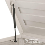 Large Outdoor Storage Chest with Wheels|Minimalist Design & Easy Assembly