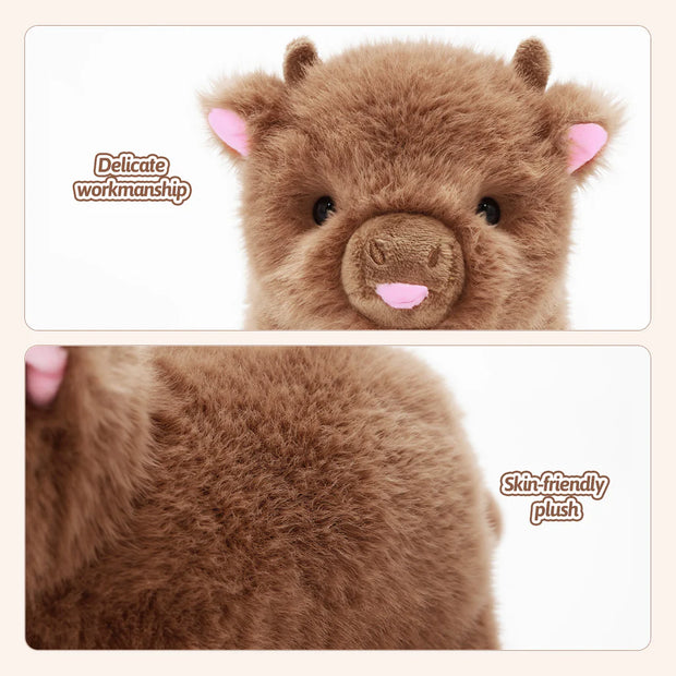 Mama Highland Coo & Her 4 Surprise Babies Plush Set 🐮💖