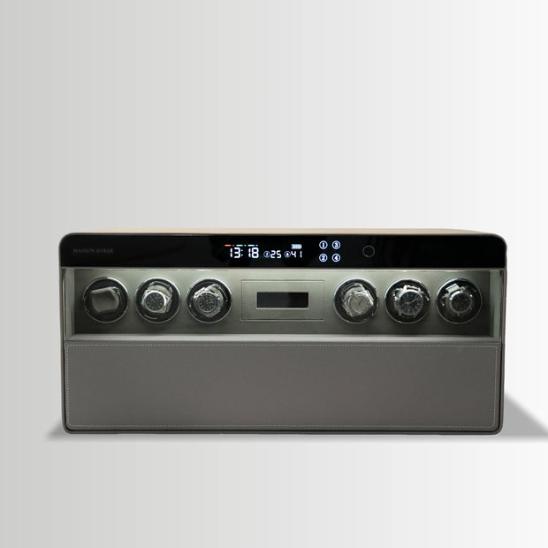 The ChronoVault 6: Smart Biometric Watch Winder & Vault