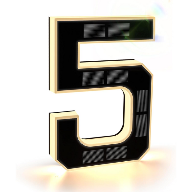 9 Inch Solar Lighted House Numbers for Outside