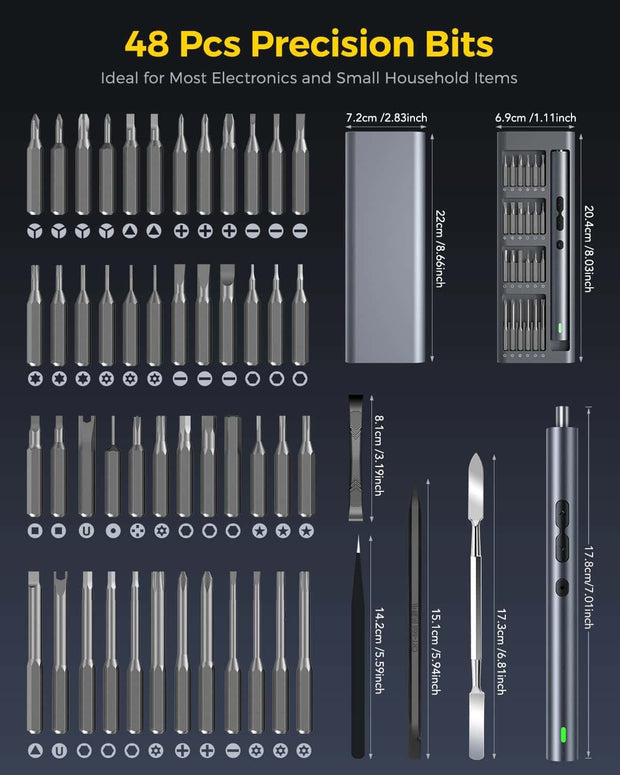 51-in-1 Mini Screwdriver Kit with Magnetic Mat 🛠️