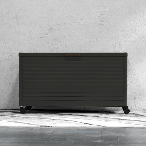 Large Outdoor Storage Chest with Wheels|Minimalist Design & Easy Assembly
