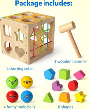 Wooden Shape Sorter Cube Activity Toy 🎯