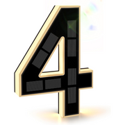 9 Inch Solar Lighted House Numbers for Outside