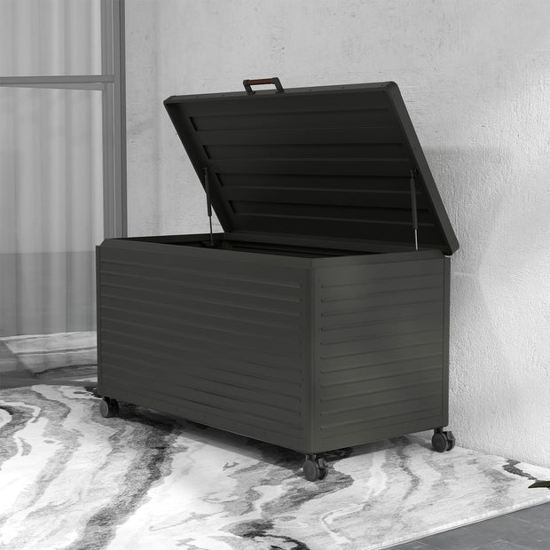 Large Outdoor Storage Chest with Wheels|Minimalist Design & Easy Assembly