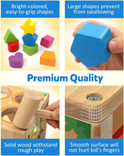 Wooden Shape Sorter Cube Activity Toy 🎯
