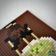 All Glass Buildable Brick Art