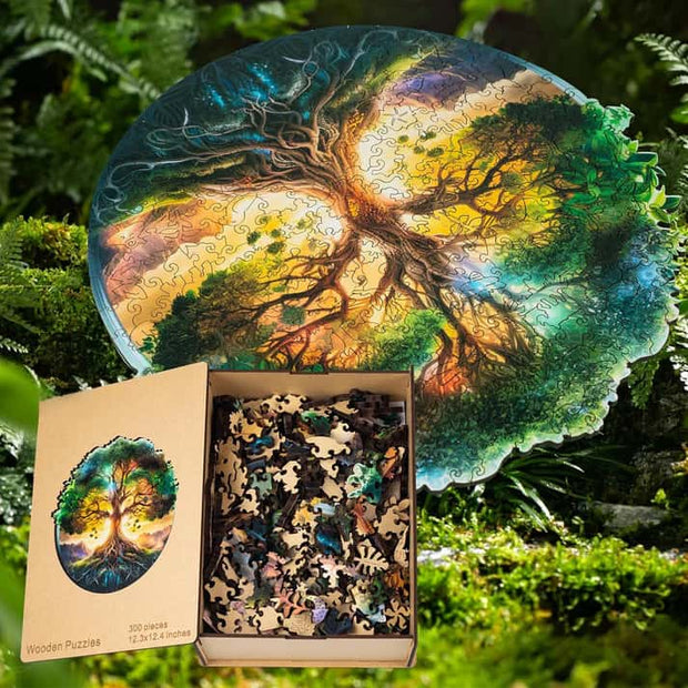 Wooden Puzzle – Art, Nature & Mindfulness in One