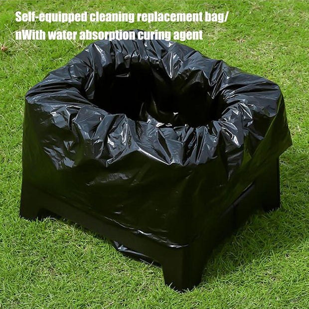 Portable Camping Toilet - Portable Toilet for Adults Camping - Compact Seat with Accessories for Hiking Tent Car Travel Shower Privacy