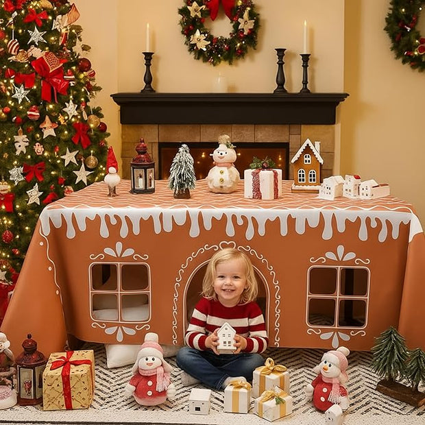 Christmas Gingerbread House Play Tent – Transform Any Table into a Festive Wonderland