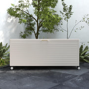 Large Outdoor Storage Chest with Wheels|Minimalist Design & Easy Assembly