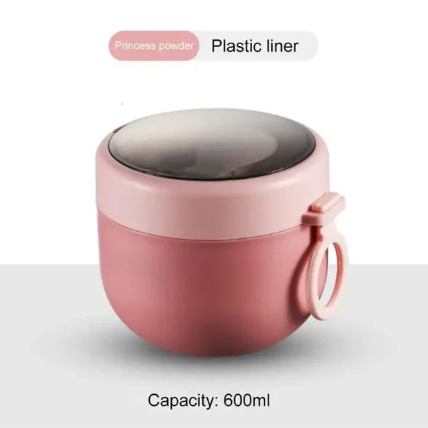 600ml Stainless Steel Lunch Box – Food Thermos, Soup Storage Vacuum Insulated Container