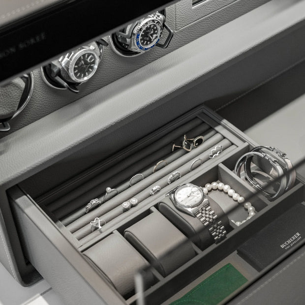 The ChronoVault 6: Smart Biometric Watch Winder & Vault