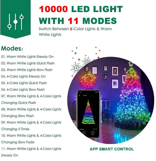 ⛄2025 Christmas Hot Sale 🎄Magical Remote Control Retractable Christmas Tree🎄