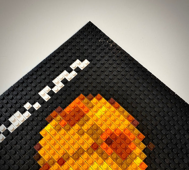 Yellow Buildable Brick Art