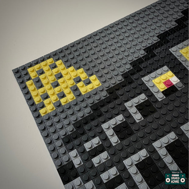 Old Yellow Bricks Buildable Brick Art