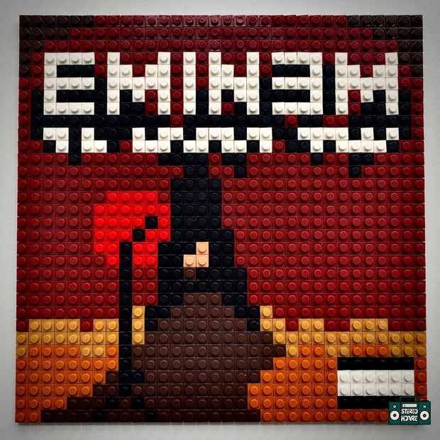 Without Me Buildable Brick Art