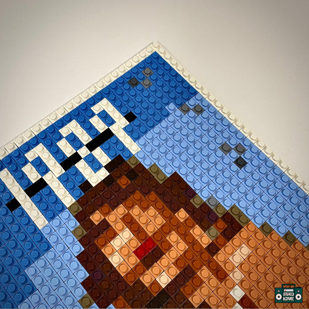 Bad Blood Buildable Brick Art
