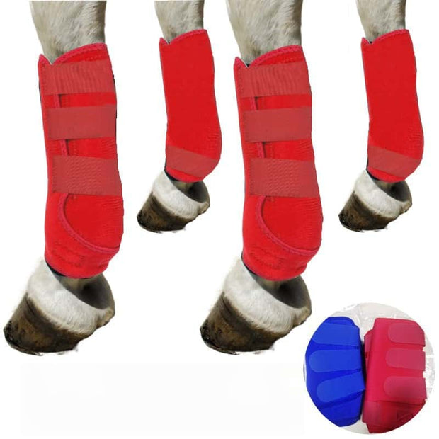 Quick-Wrap Ceramic Therapy Horse Leg Wraps | Black