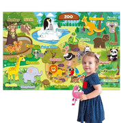 🦁 Zoo Animals Felt Board Story Set - 32 Pieces 🐘