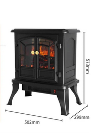 🔥 Vintage-Style Electric Fireplace Heater