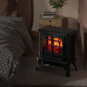🔥 Vintage-Style Electric Fireplace Heater