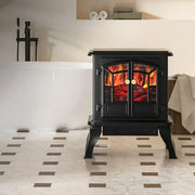 🔥 Vintage-Style Electric Fireplace Heater