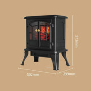 🔥 Vintage-Style Electric Fireplace Heater