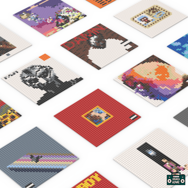 🎵 Music Brick Art Set – Build Your Own Album-Inspired Decor