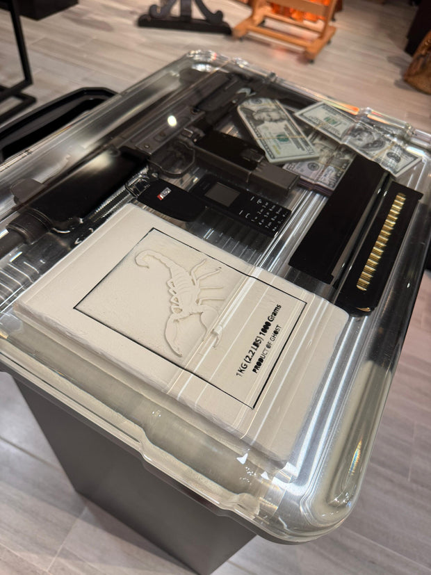 Contemporary Handcrafted Resin Case Decoration