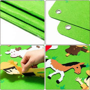 🦁 Zoo Animals Felt Board Story Set - 32 Pieces 🐘