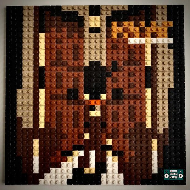 Gold Digger Buildable Brick Art
