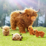 Mama Highland Coo & Her 4 Surprise Babies Plush Set 🐮💖