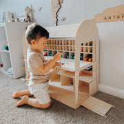 🌟🚙Toy Parking Garage with Elevator – Interactive Wooden Car Storage & Play Set 🚗✨