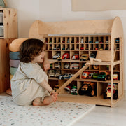 🌟🚙Toy Parking Garage with Elevator – Interactive Wooden Car Storage & Play Set 🚗✨