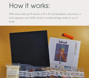 Yellow Buildable Brick Art