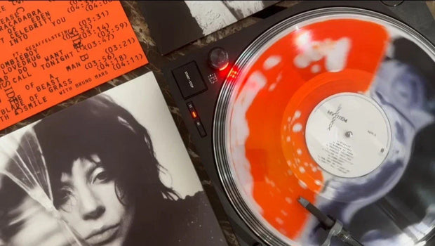 Mayhem Split Orange and Black Liquid Vinyl